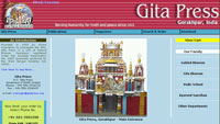 Gita Press : Offers magazines, ayurvedic medicines, and vedic school.